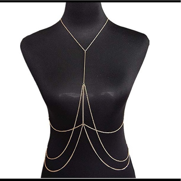 Gold body chain - Picture 2 of 3
